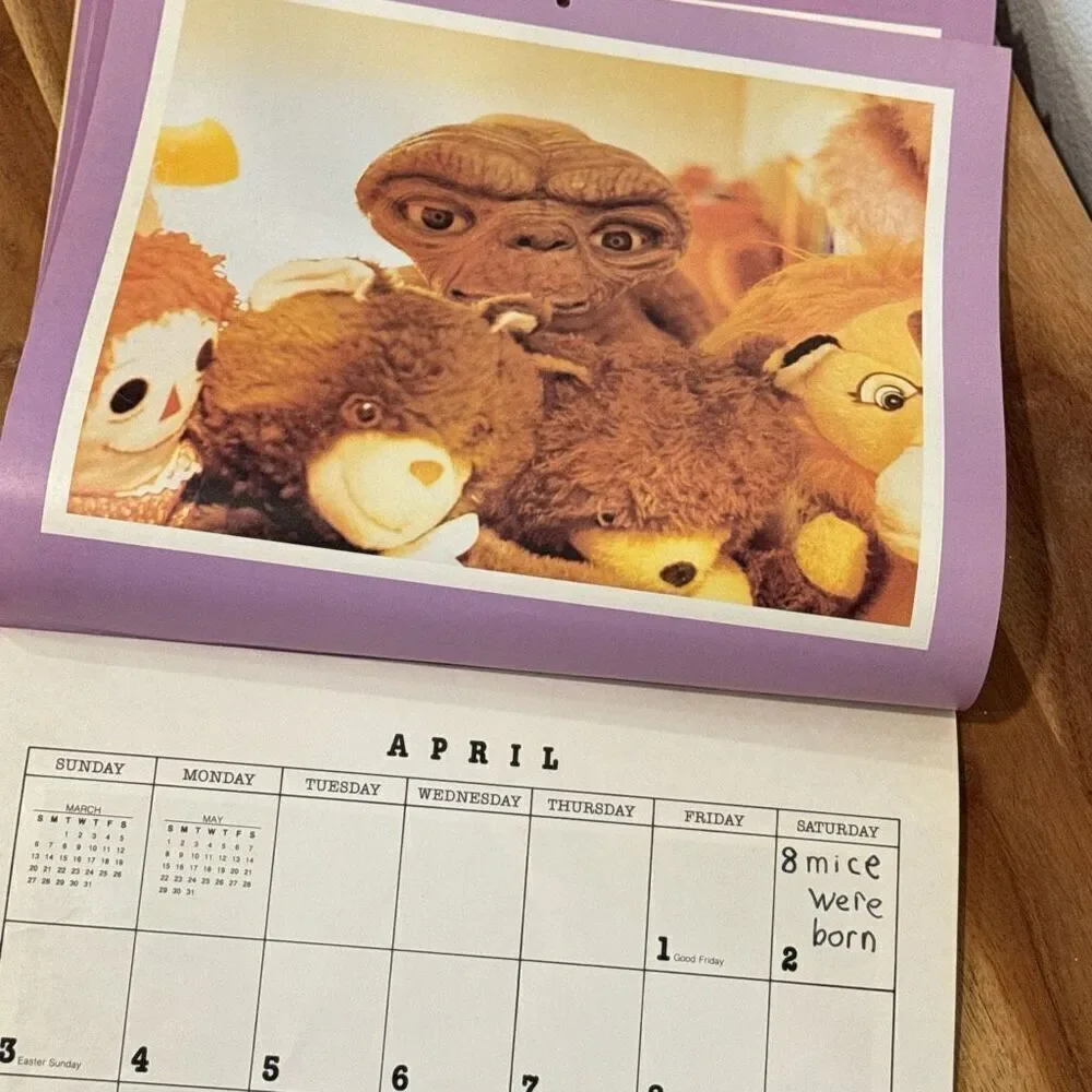 1983 ET Movie calendar